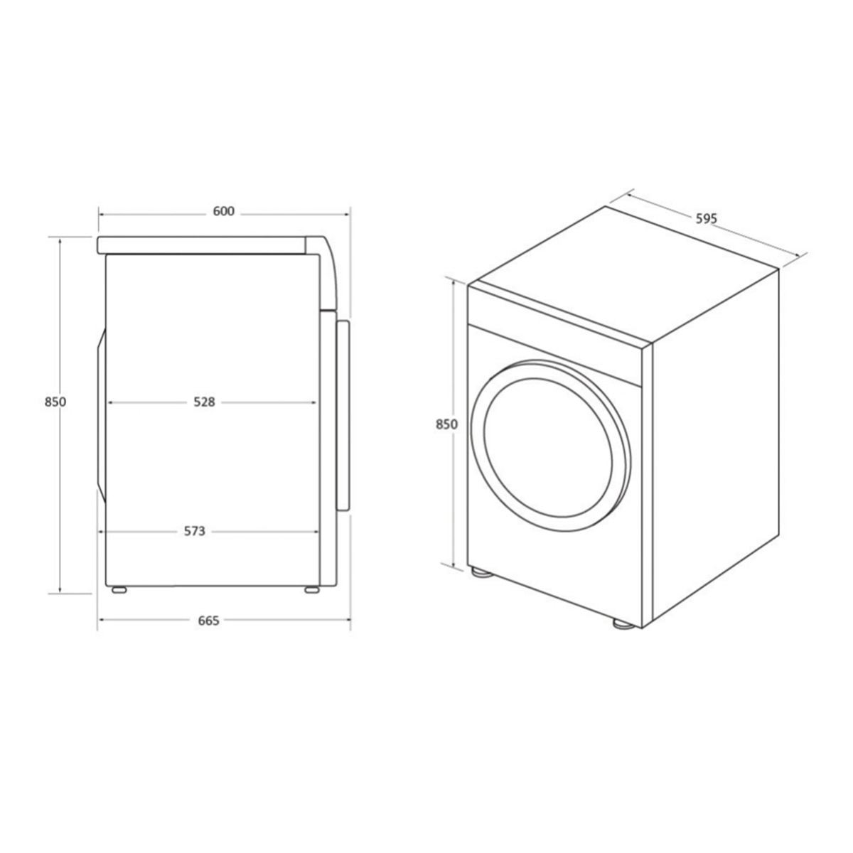 Secadora Haier 8 kg, condensación, Bomba Calor I-Pro Series 3 - HD80-A2939-S Blanco-2