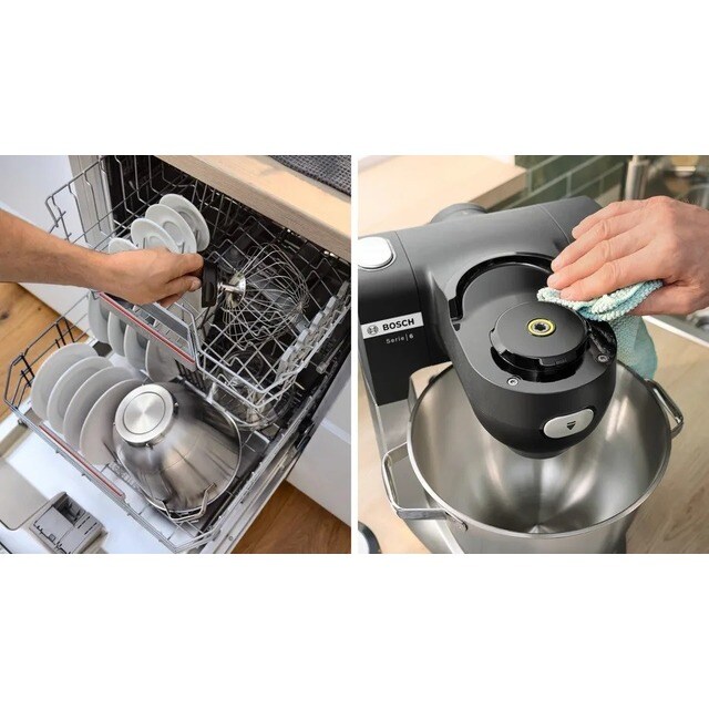 Robot de Cozinha Bosch Serie 6 MUMS6ZS00 com Balança, de 1600 W e Capacidade de 5,5 Litros - Preto e Aço Inoxidável Preto / Inox-7