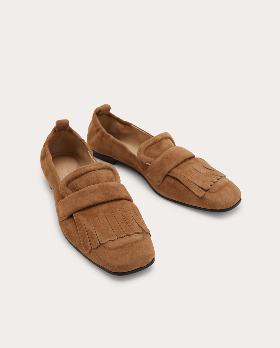 Mocassins em Pele Castanho-escuro-2