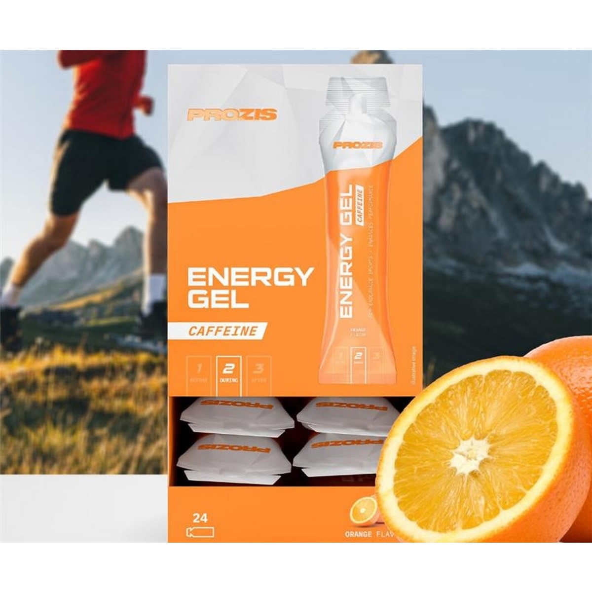 Energy Gel Laranja + Cafeína - 50g 1