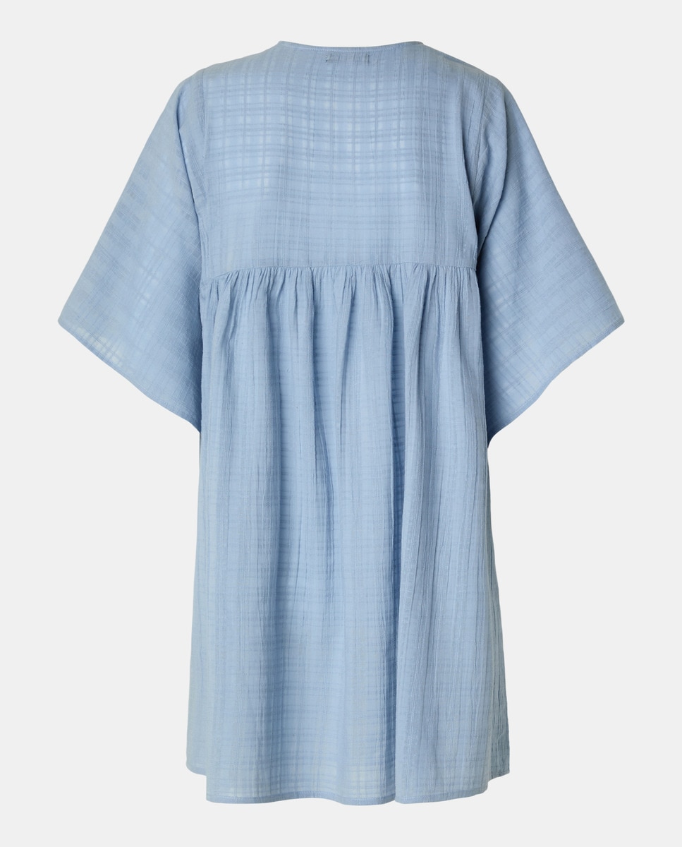 Kaftan com Detalhe Bordado 400 Azul-3