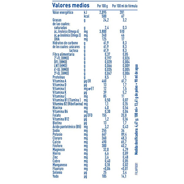 2 Optipro premium powdered follow-on formula baby milk ages 6+ months can 800 g and with no palm oil