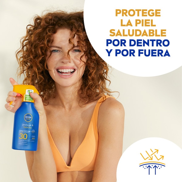 Schützt & Spendet Feuchtigkeit Sonnenlotion LSF-50+ Spray 270 ml wasserbeständig