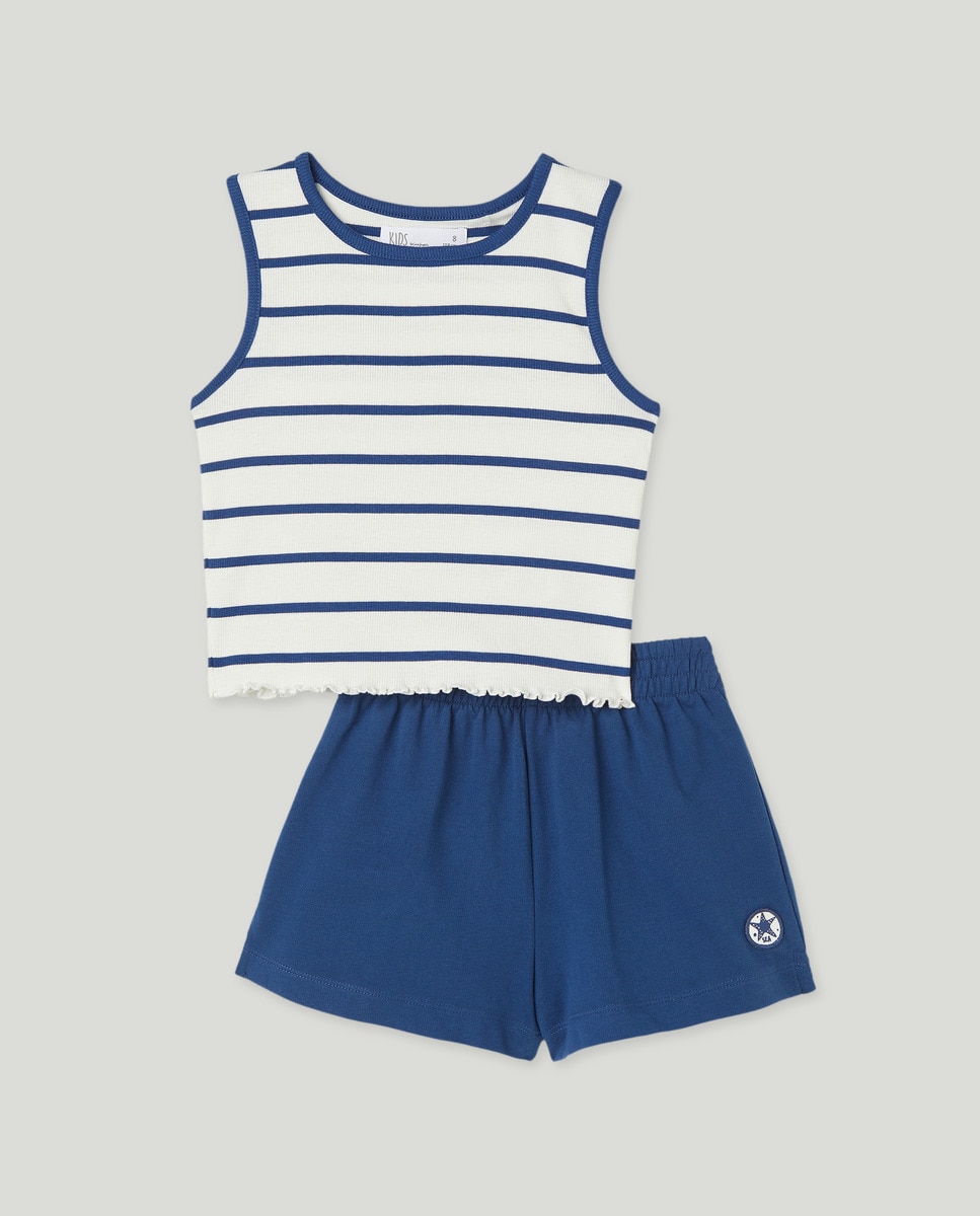 Conjunto desportivo Azul-4