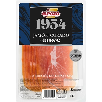 Presunto Curado em Fatias embalagem 80 g - Elpozo 1954