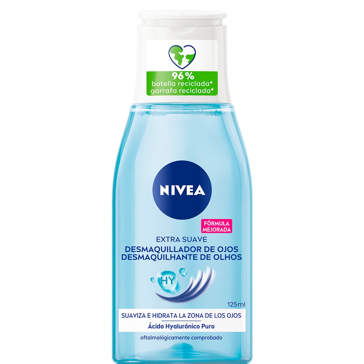 Desmaquilhante de Olhos Suave embalagem 125 ml