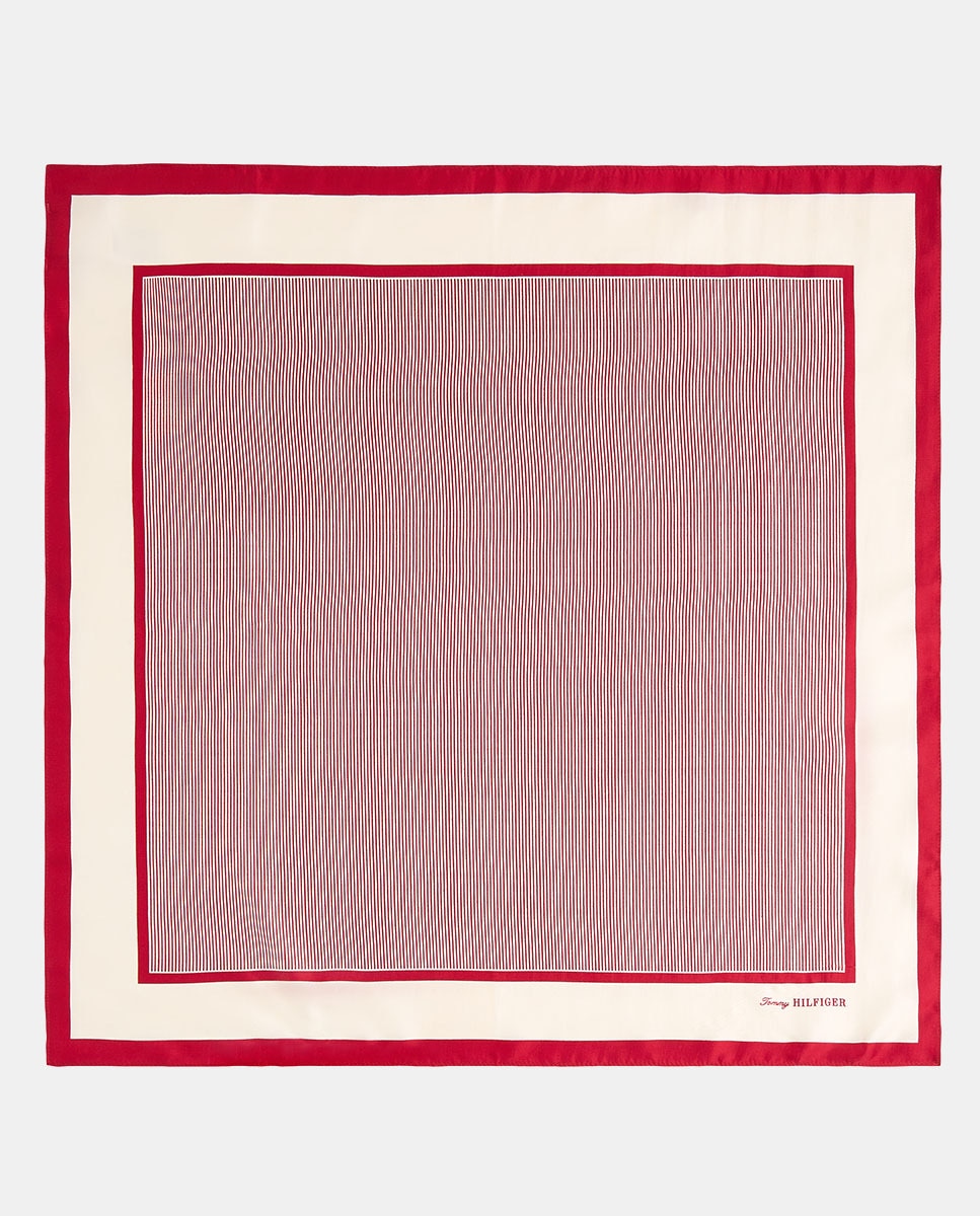 Lenço de Seda - Vermelho Vermelho-4
