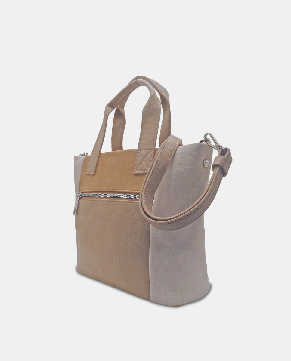 Mala Shopper com Alça Amovível Camel-2