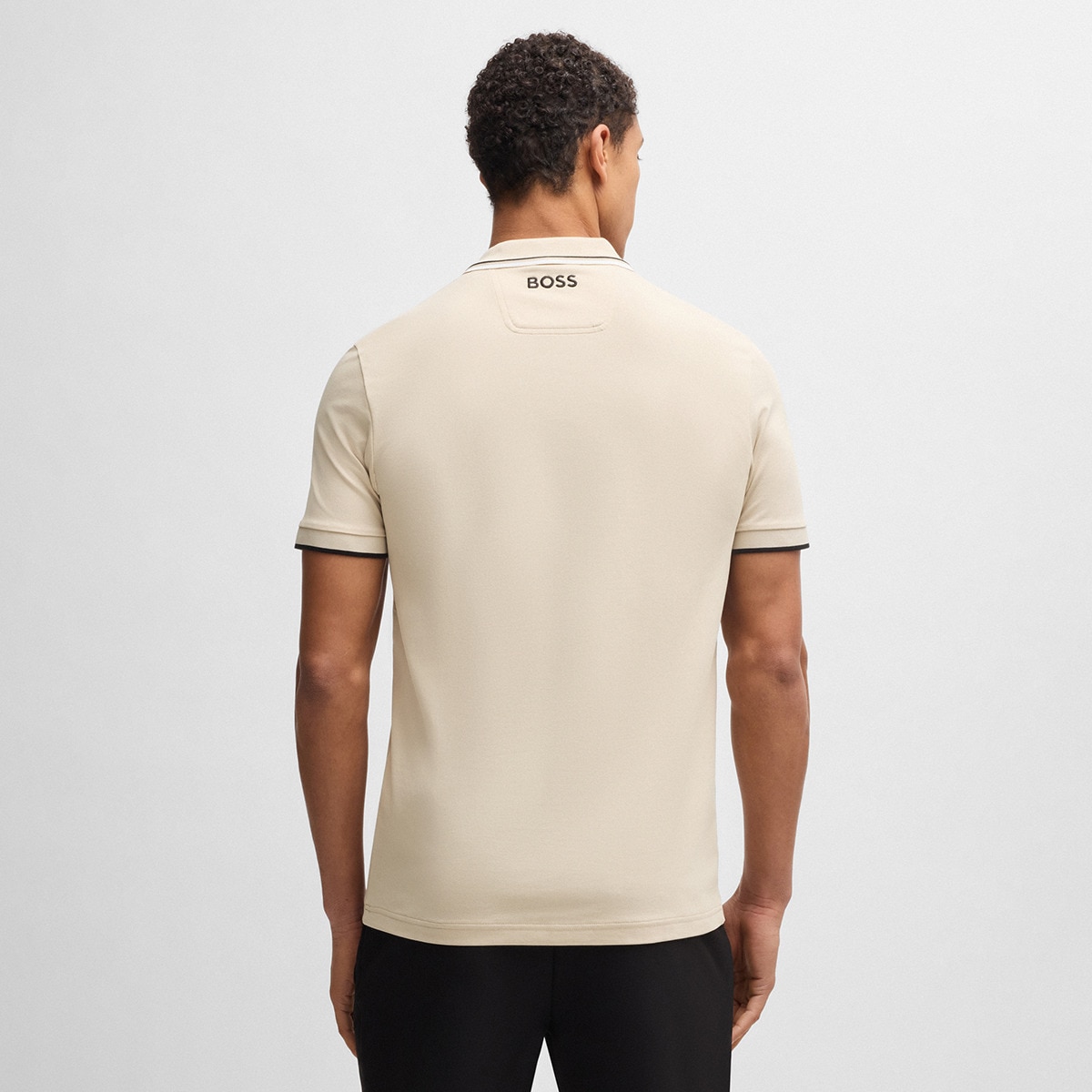 Polo de Golf de Homem Paul Pro Bege-2