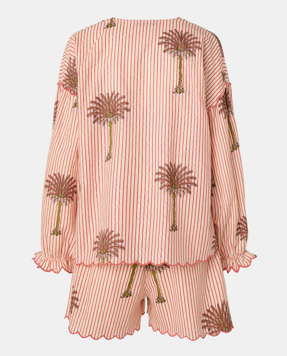 Conjunto de Praia com Detalhes de Laços 600 Vermelho-3