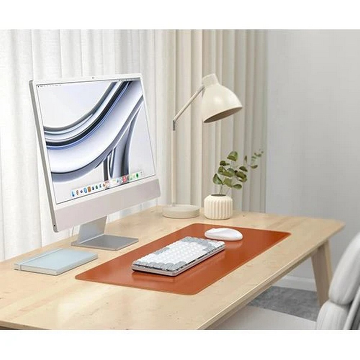 Tapete Satechi Premium Desk Mat Vegan Leather - Castanho 7