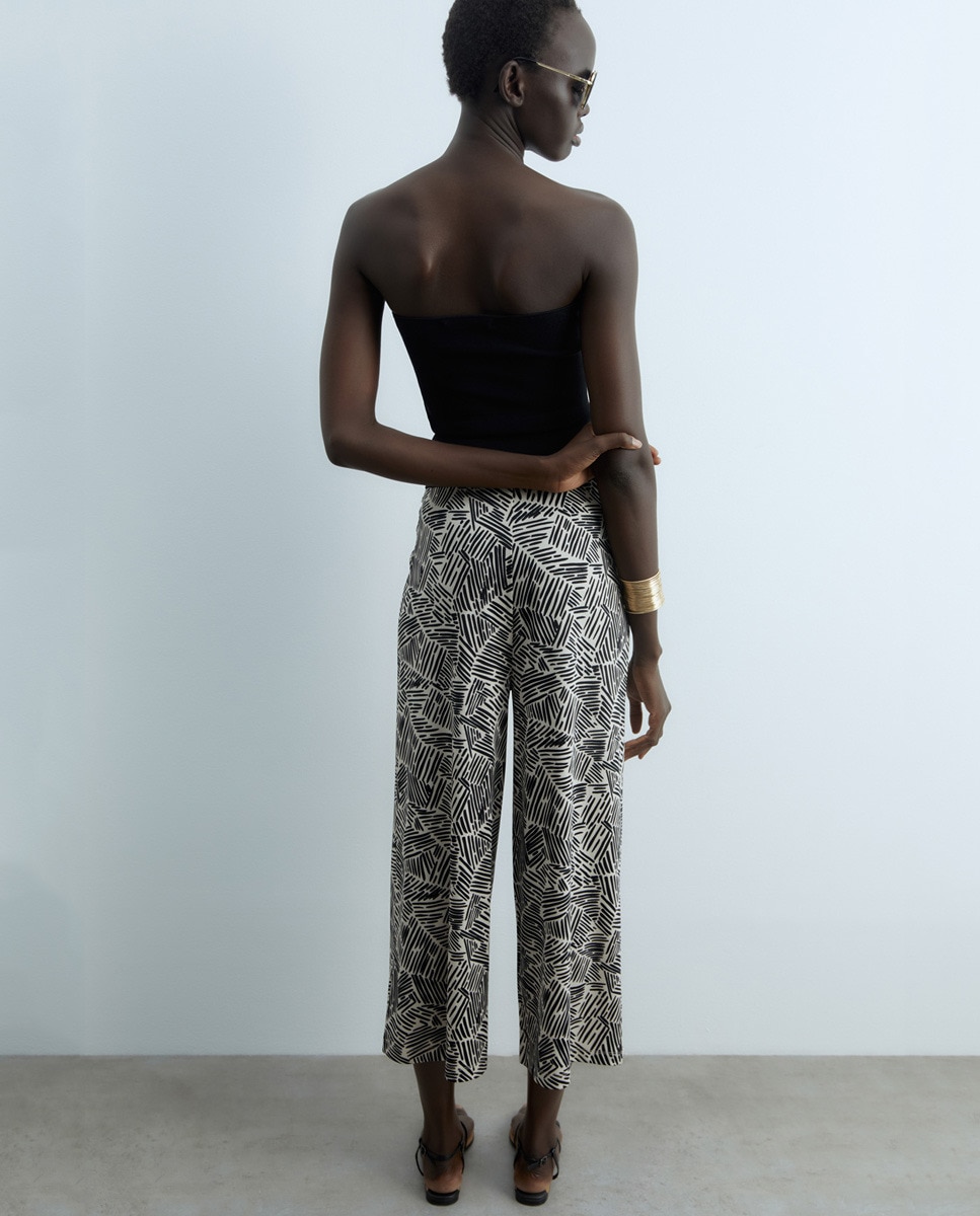 Pantalon Estampado Sfera Pantalones Fluidos Pantalón Fluido