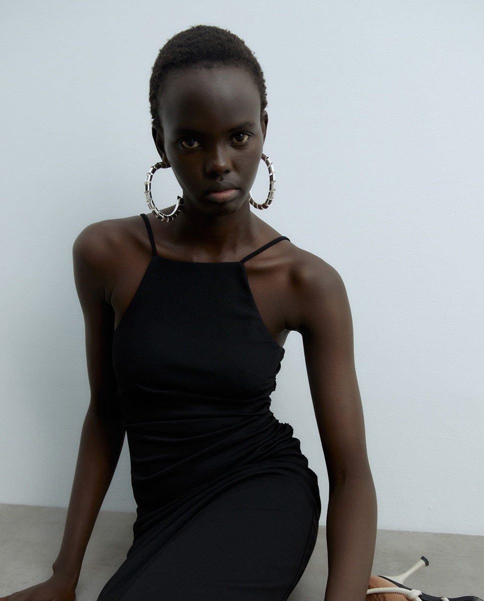 Vestido Midi Cintado Preto-6