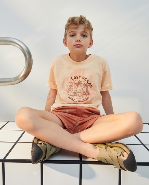 Imagem 0 de T-shirt Estampada com Manga Curta