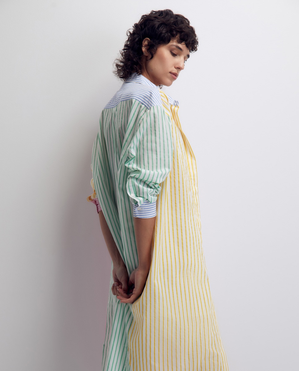 Camisa às riscas Multicolor-2