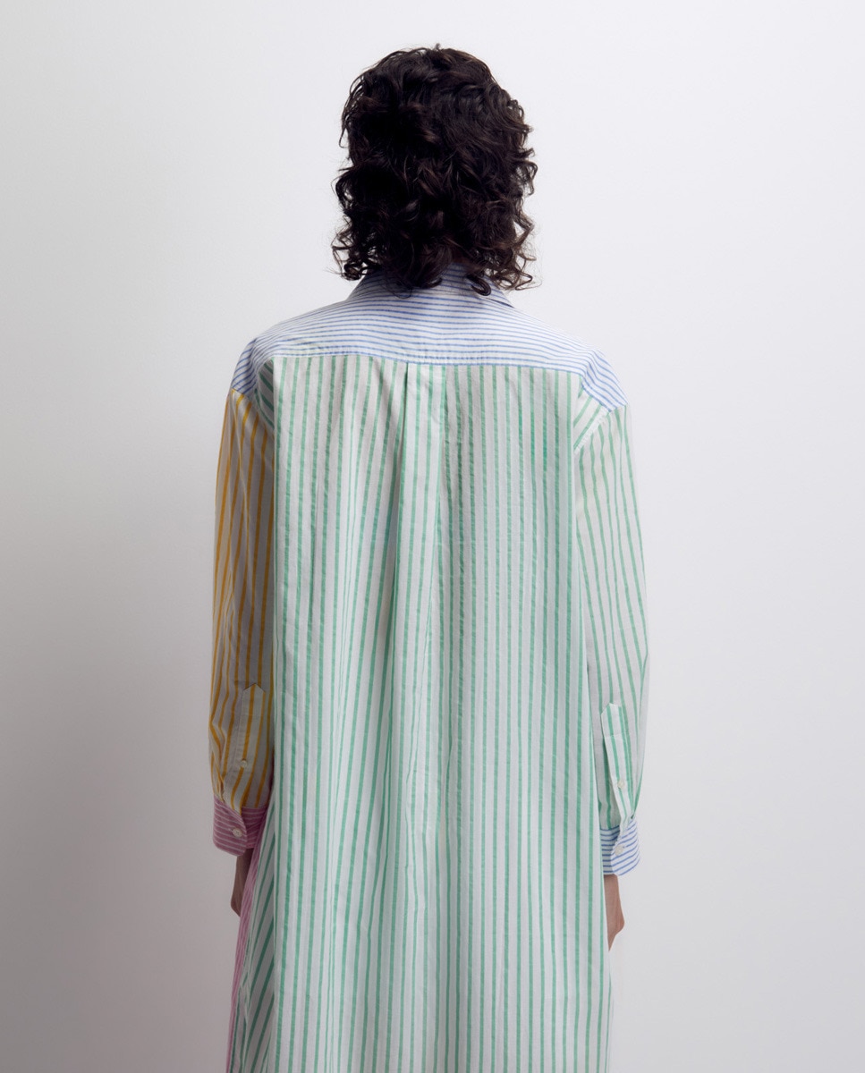 Camisa às riscas Multicolor-5