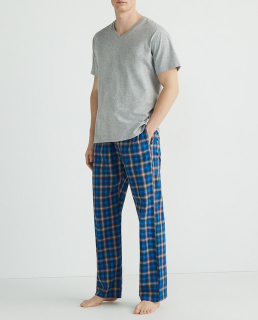 Imagen 0 de Pantalón largo pijama de hombre cuadros