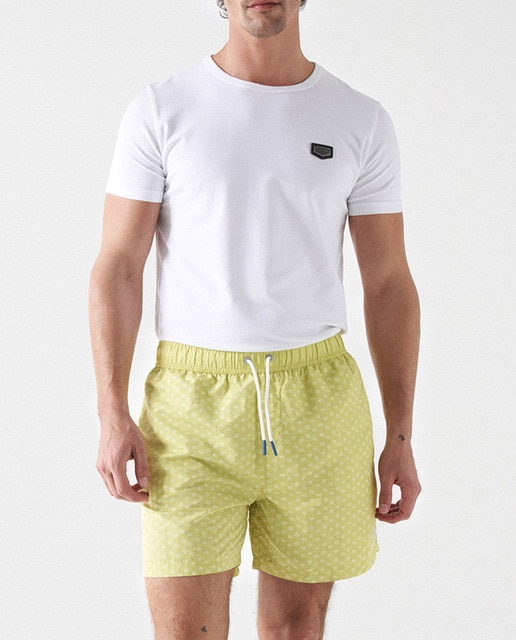 Imagen 0 de Bañador de hombre corto Microprint flor