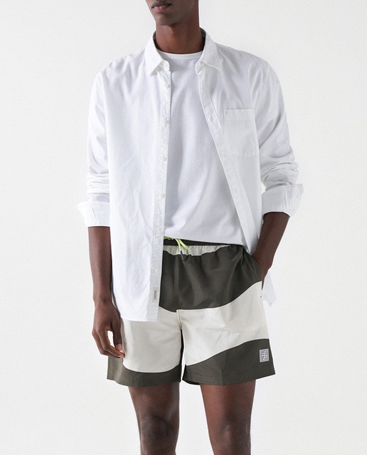 Imagen 0 de Bañador de hombre bermuda estampado bandas.