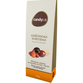 Amêndoas Sortidas de Chocolate embalagem 150 g - Candycat