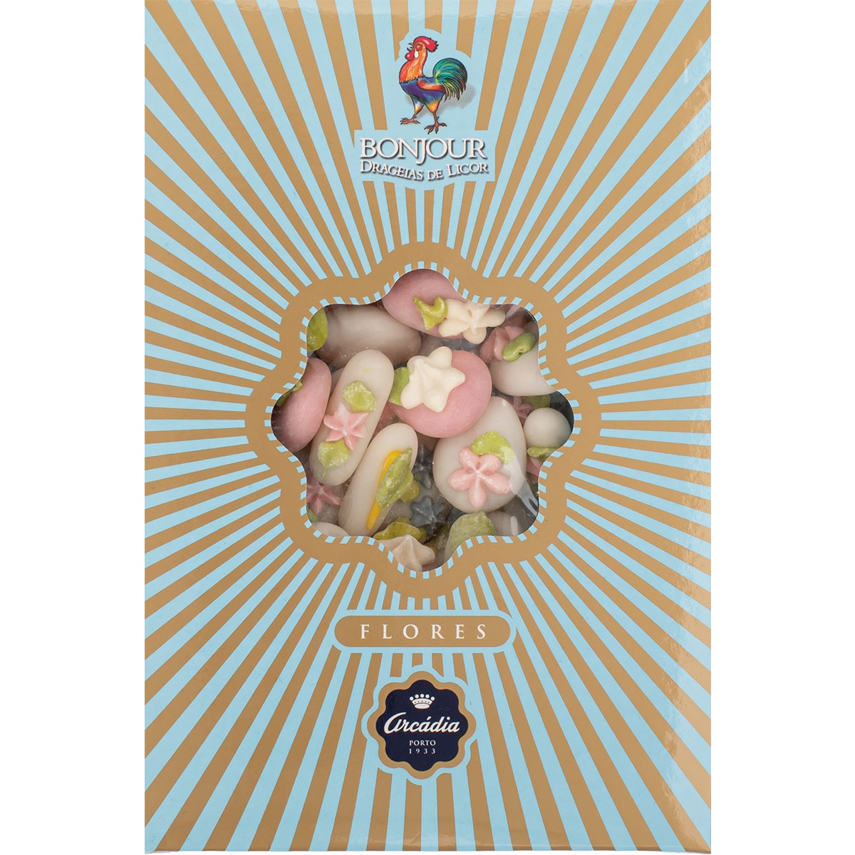 Drageias de Licor Flores embalagem 150 g