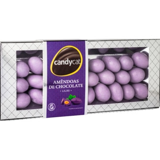 Amêndoas de Chocolate Lilás caixa 150 g - Candycat