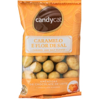 Amêndoas de Caramelo Salgado embalagem 90 g - Candycat