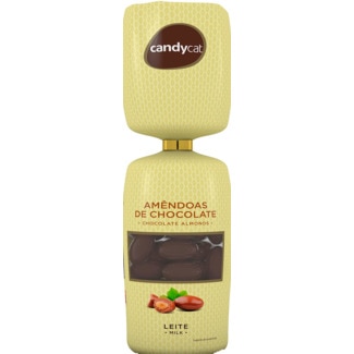 Amêndoas de Chocolate de Leite embalagem 160 g - Candycat