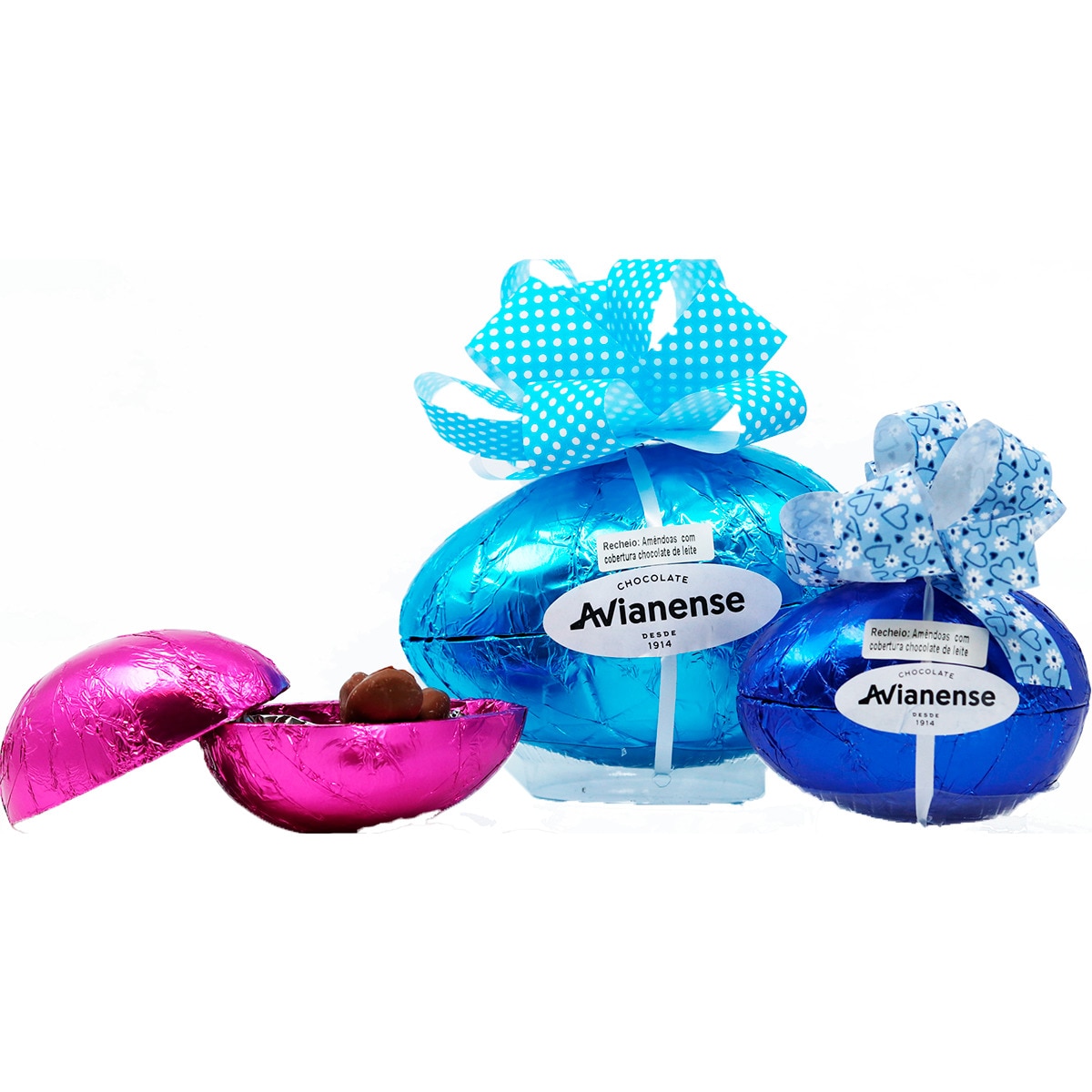 Ovo de Chocolate com Recheio de Amêndoas embalagem 115 g