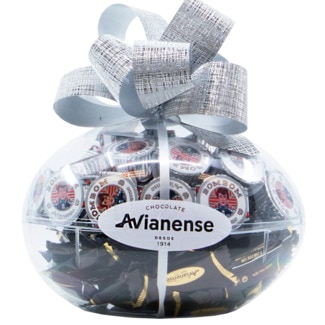 Ovo com Bombons de Chocolate Preto embalagem 420 g - Avianense