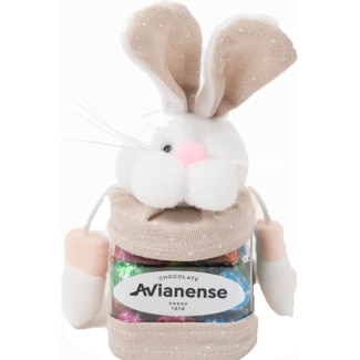 Coelho com Bombons de Chocolate embalagem 100 g - Avianense