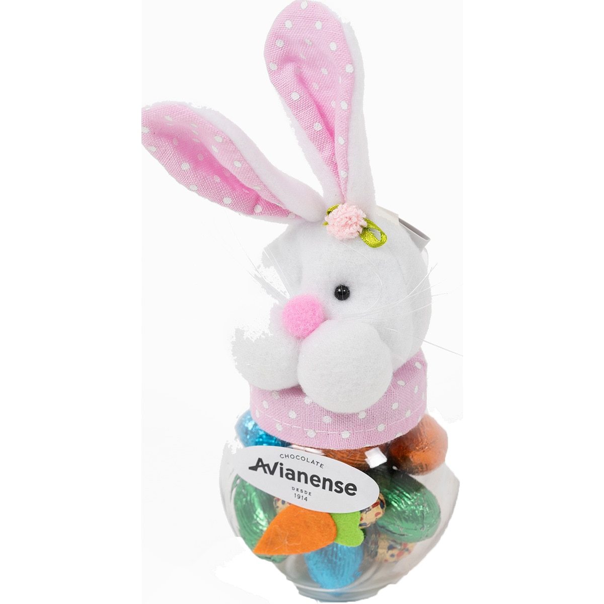 Coelho com Ovinhos de Chocolate embalagem 90 g