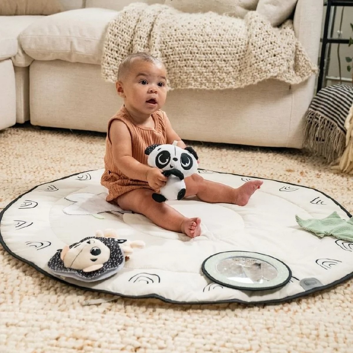 Tapete de actividades Luxe Gymini Tiny Love - Preto e Branco 7