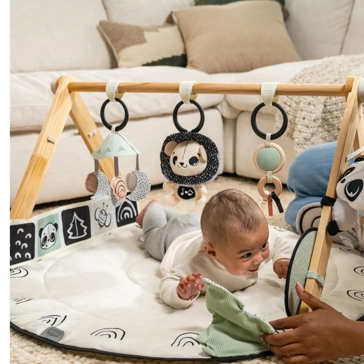Tapete de actividades Luxe Gymini Tiny Love - Preto e Branco 5