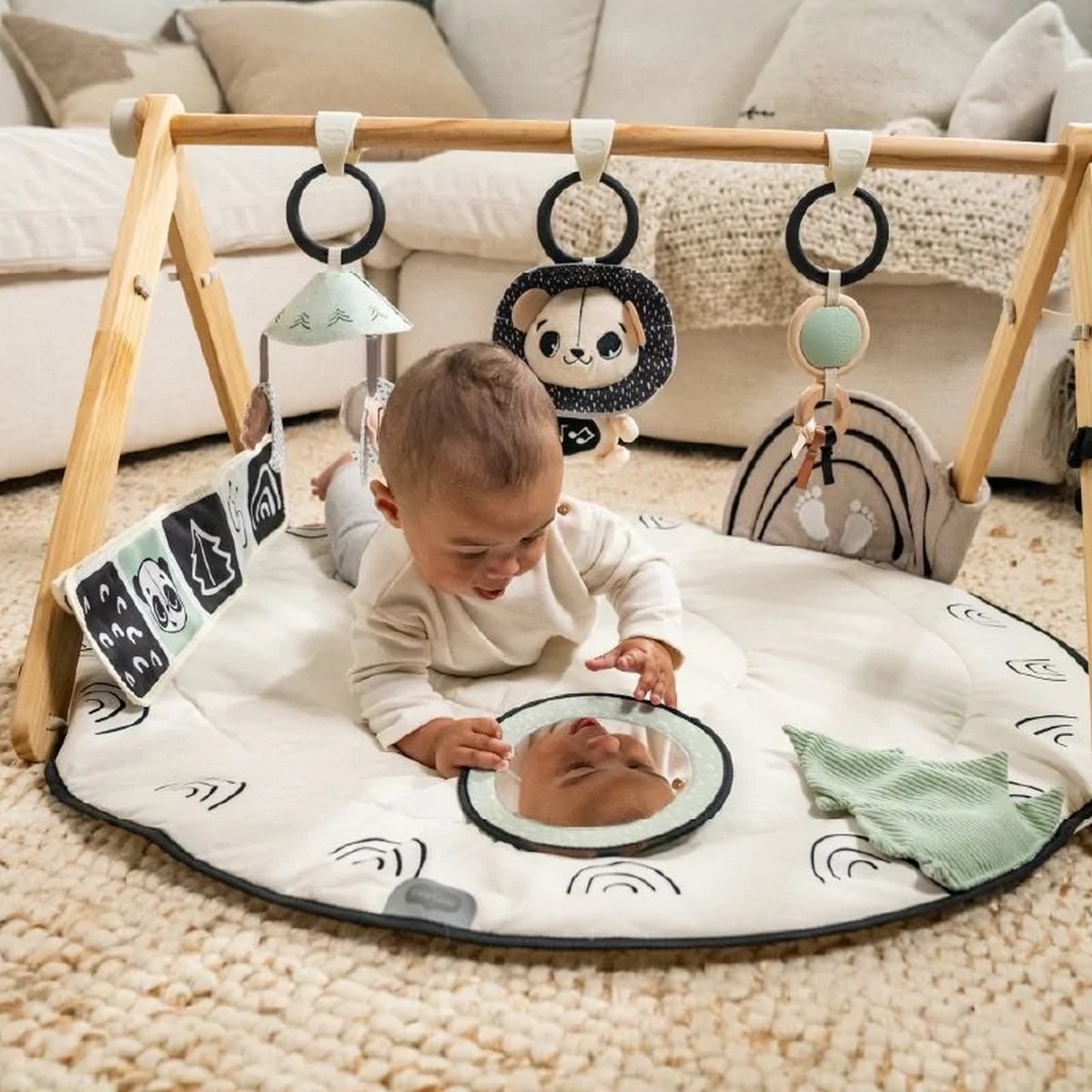 Tapete de actividades Luxe Gymini Tiny Love - Preto e Branco 2