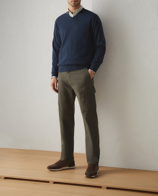 Imagen 0 de Pantalón cargo algodón de hombre