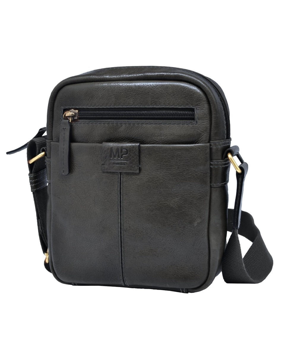 Bolsa Tiracolo em Pele Genuína MP LEGENDARY C240006 em Preto 1
