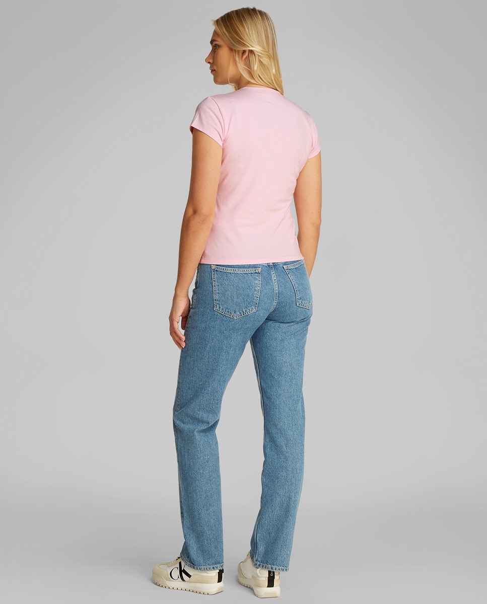 T-shirt com Logótipo Rosa-claro-4