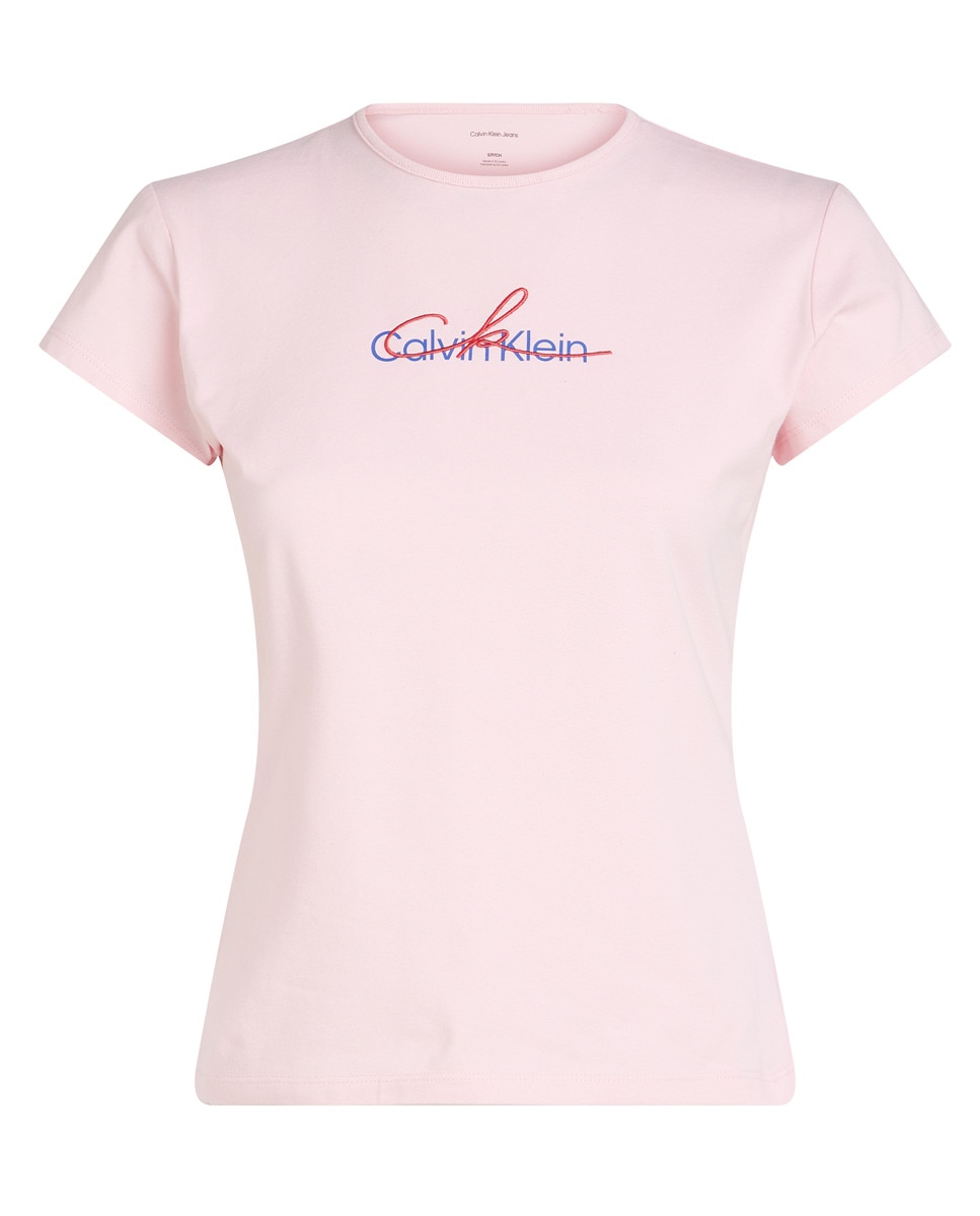 T-shirt com Logótipo Rosa-claro-5