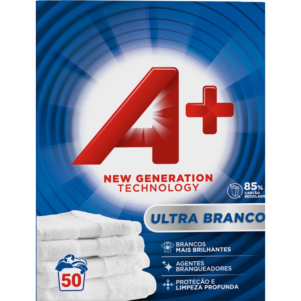 Detergente Roupa Máquinaem Pó  Ultra Branco embalagem 50 doses