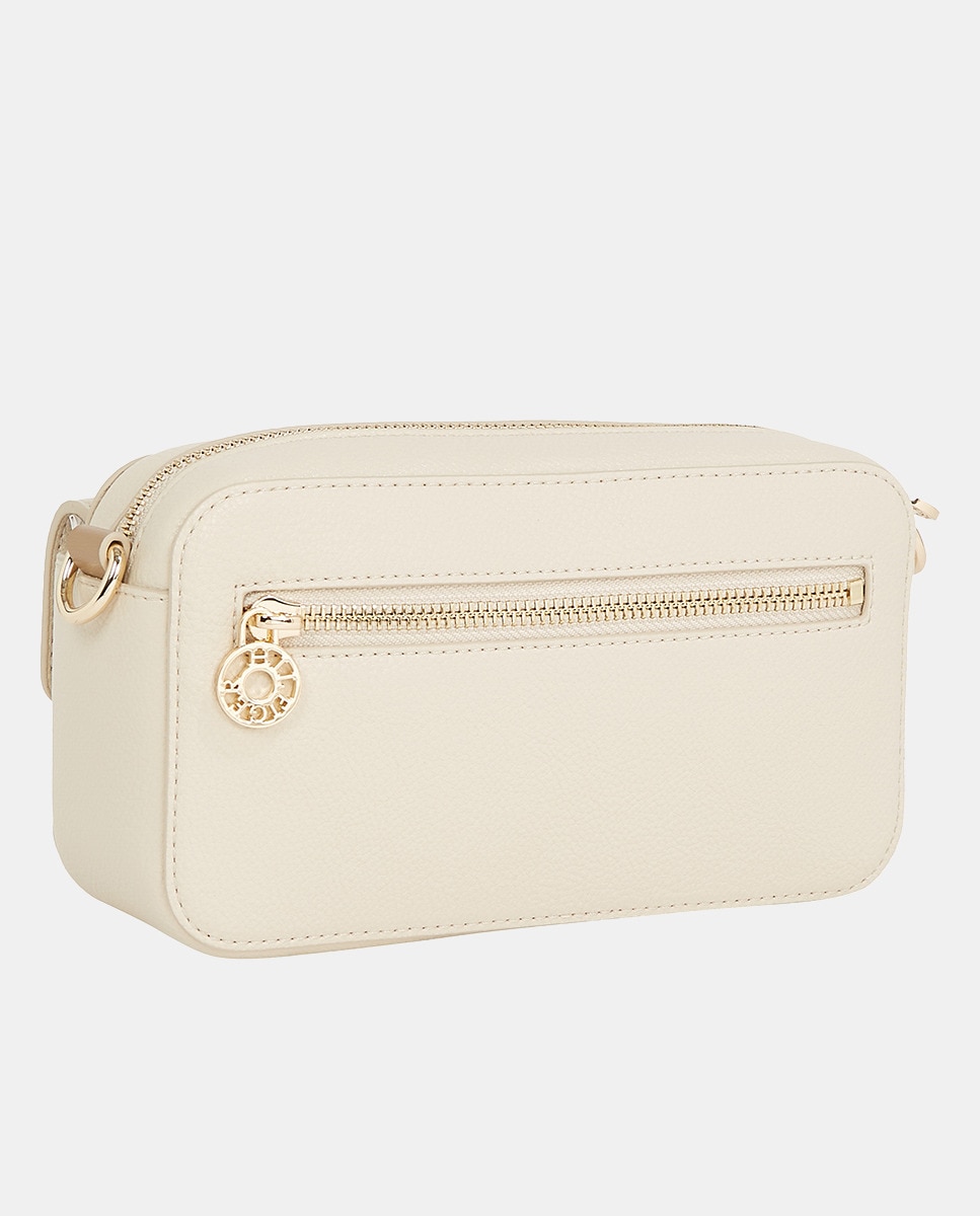Mala a Tiracolo com Bolso Exterior - Bege Bege-2