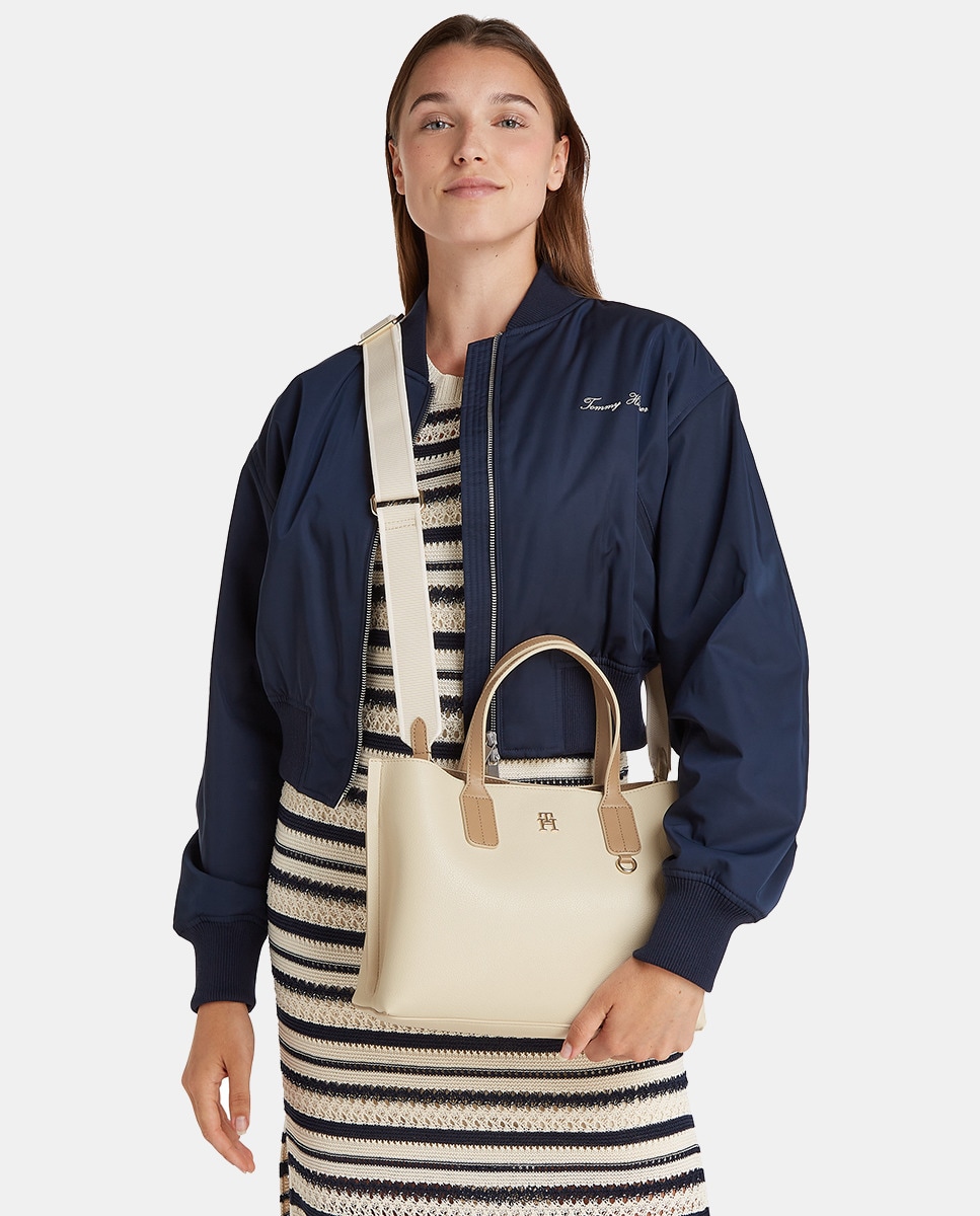 Mala Tipo Tote Mini - Bege Bege-5