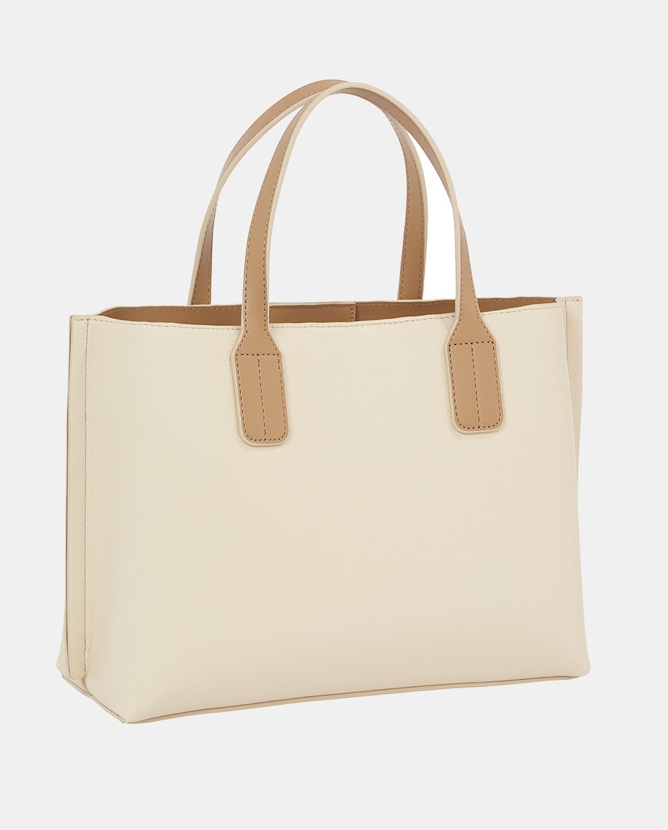 Mala Tipo Tote Mini - Bege Bege-4