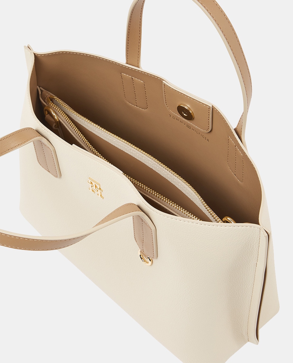Mala Tipo Tote Mini - Bege Bege-3