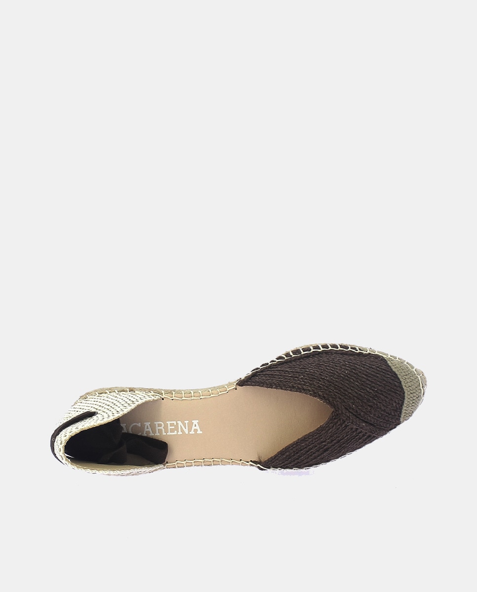 Alpercatas Giselle de Ráfia Taupe-3