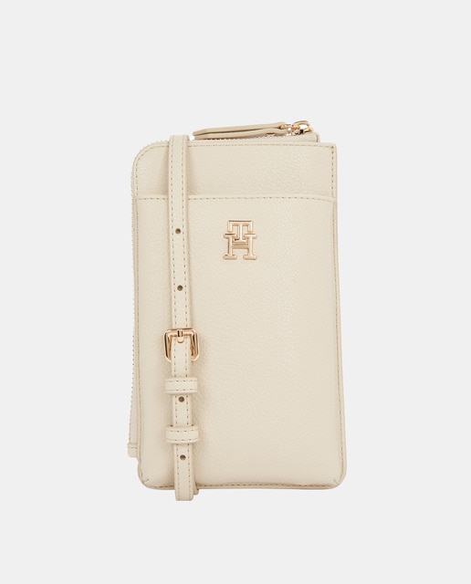 Imagen 0 de Bolso para móvil en color beige con logotipo