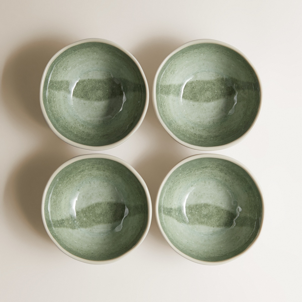 Conjunto de 4 Tigelas de Melamina Sarlat Verde-2