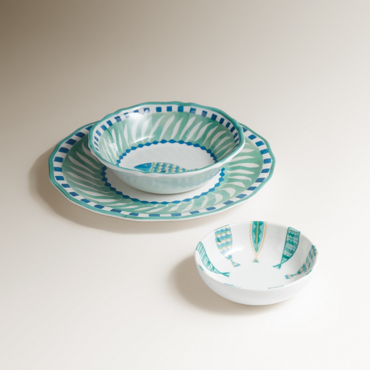 Tigela de Melamina Peixes Atlantis Multicolor-6