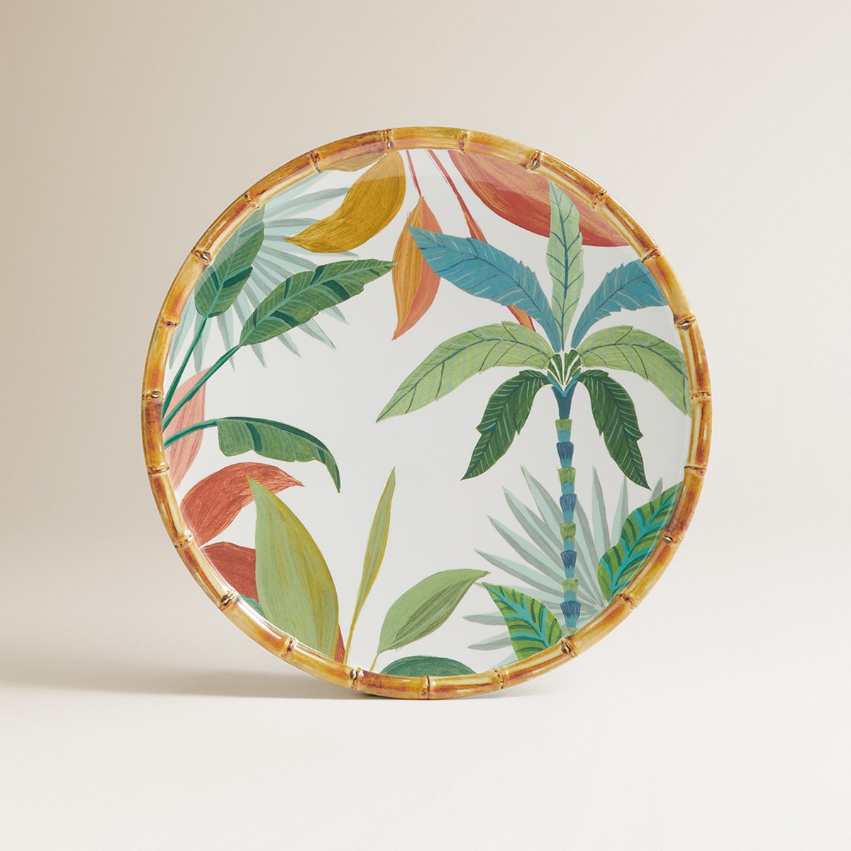 Prato Raso de Melamina Tropical Amali Multicolor-2