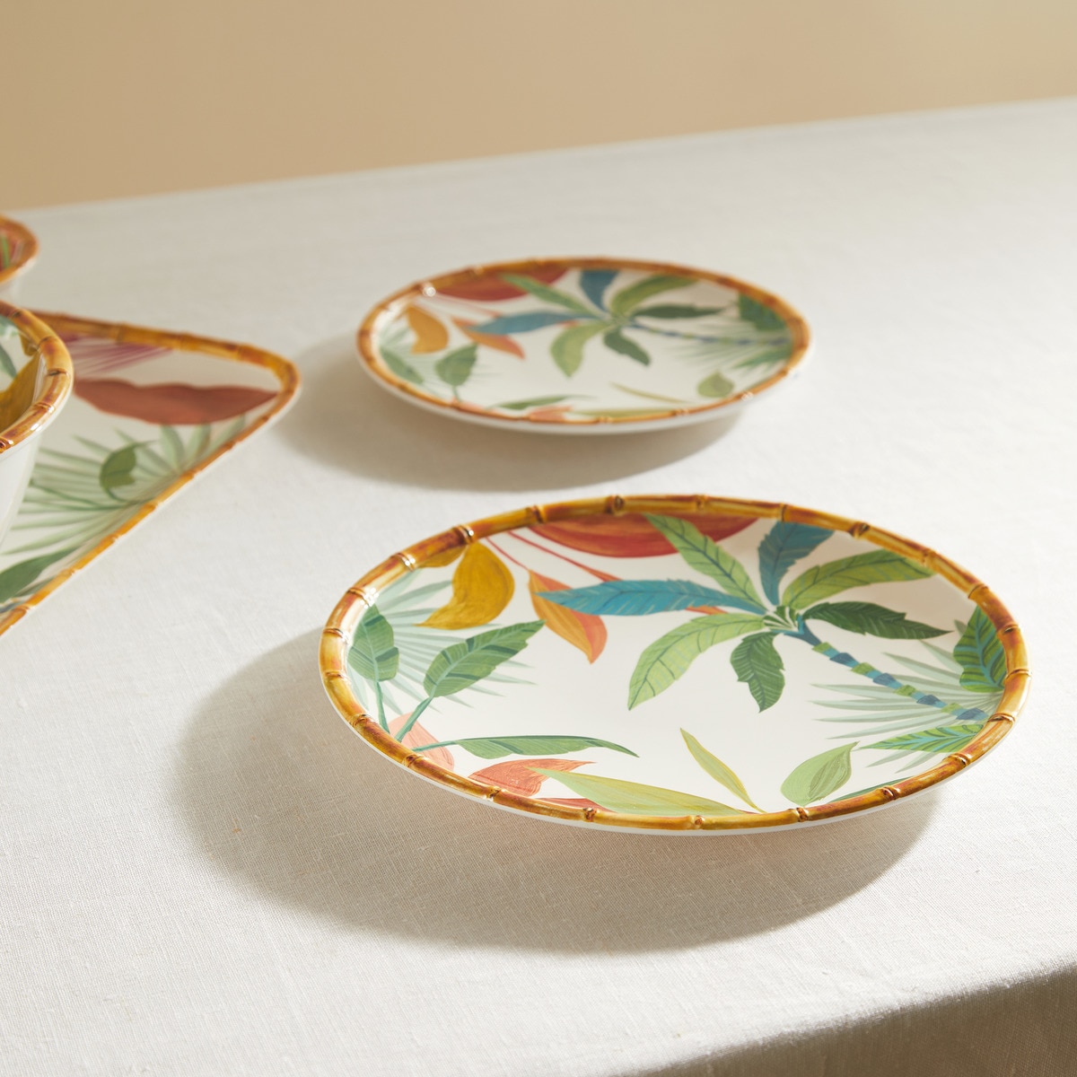 Prato Raso de Melamina Tropical Amali Multicolor-1